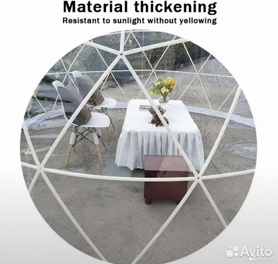 Прозрачная купольная палатка