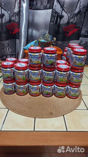 Детское питание Агуша пюре фруктовые