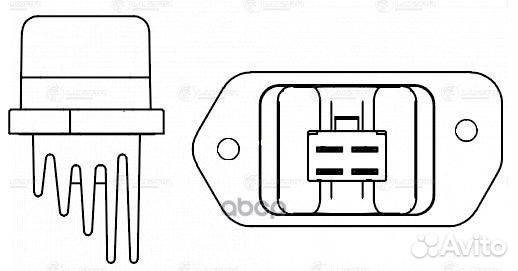 Резистор вентилятора отопителя салона honda Civ