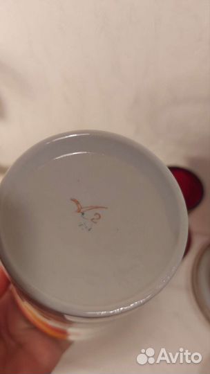 Статуэтка Конь, чашки Чайка и ваза