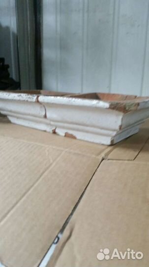 Стариннпя печная керамическая плитка с доборами