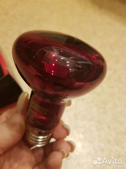 Инфракрасная лампа для краснухой черепахи 50вт