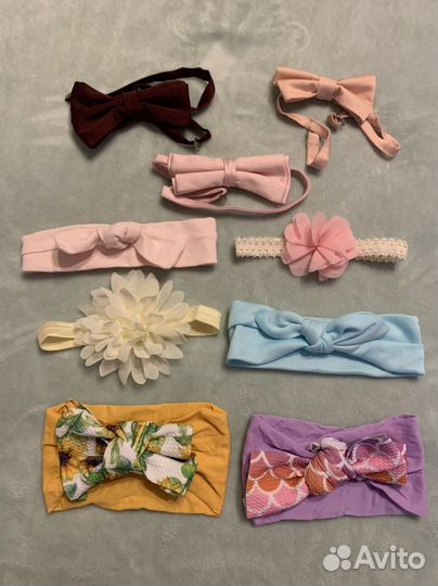 Повязки на голову для девочки, бабочки