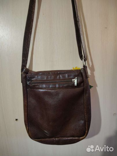 Сумка мужская натуральная кожа бу