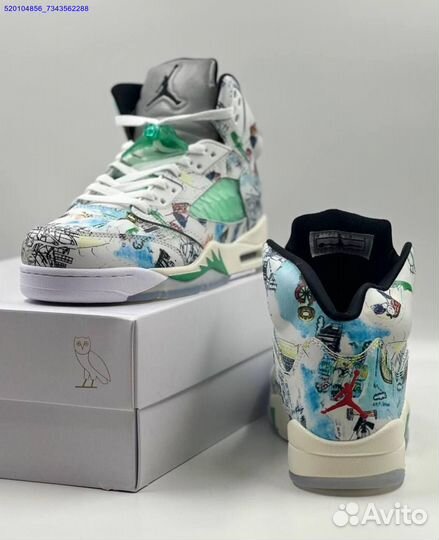 Кроссовки Nike Air Jordan 5 Retro White (Арт.65358