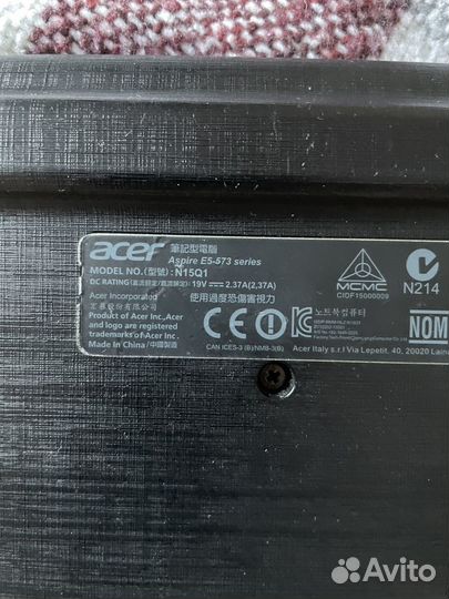 Ноутбук acer aspire e5-573