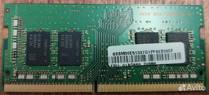 Оперативная память sodimm Samsung 8 гб