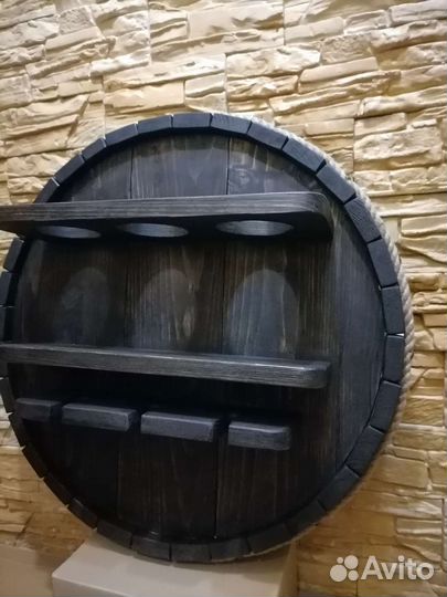 Винная полка бочка