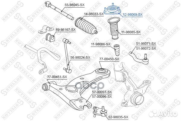 Опора амортизатора toyota corolla verso ALL 01