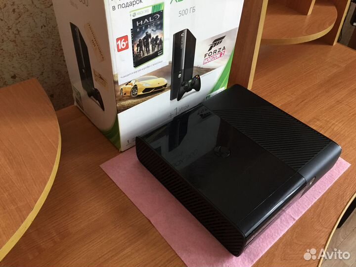 Xbox 360 slim E/500GB/В хорошем состоянии/38 Игр