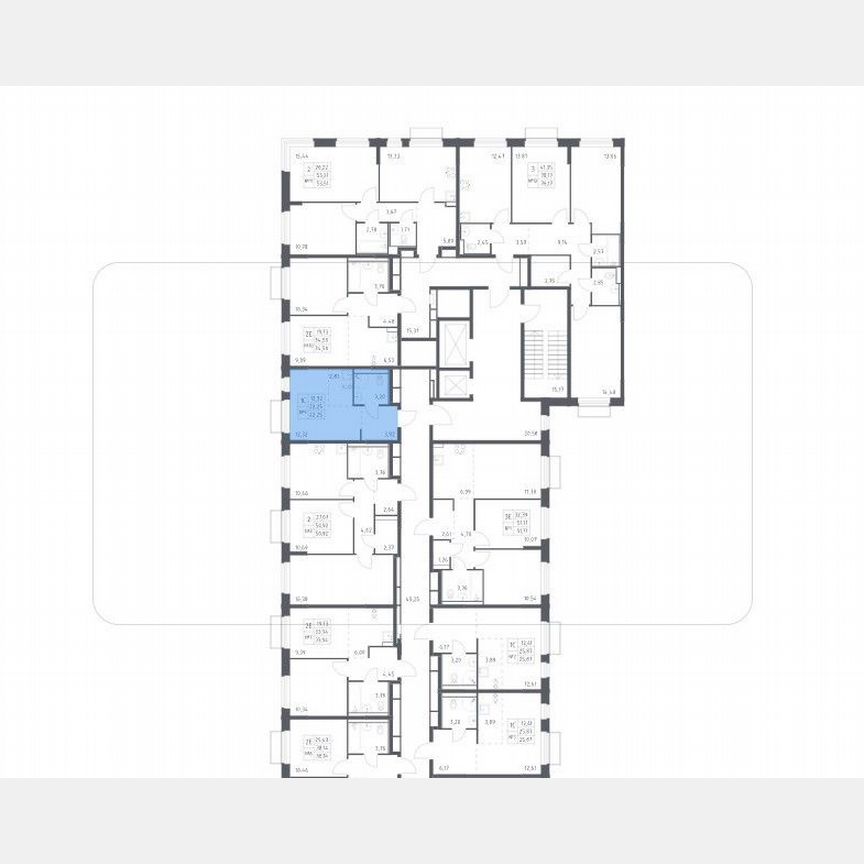 Квартира-студия, 22,3 м², 17/17 эт.