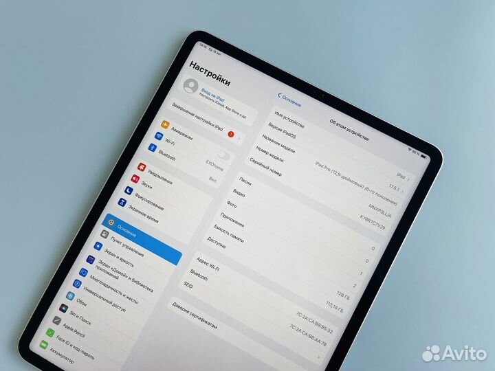 iPad Pro 12,9 2022 M2 128Gb (новое состояние)