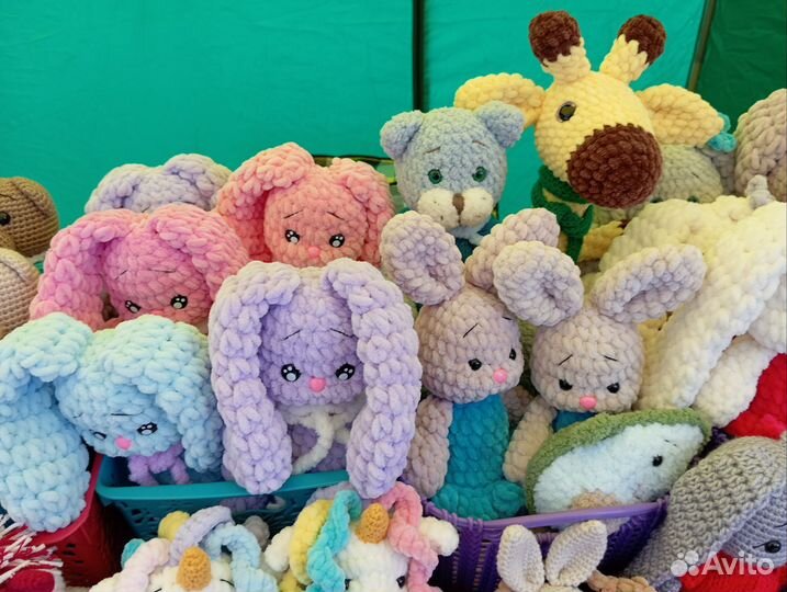 Ручная работа вязаные игрушки