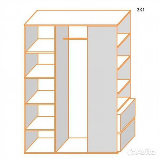 Шкаф Карелия 31, двухстворчатый