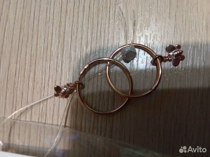 Серьги серебро 925 проба