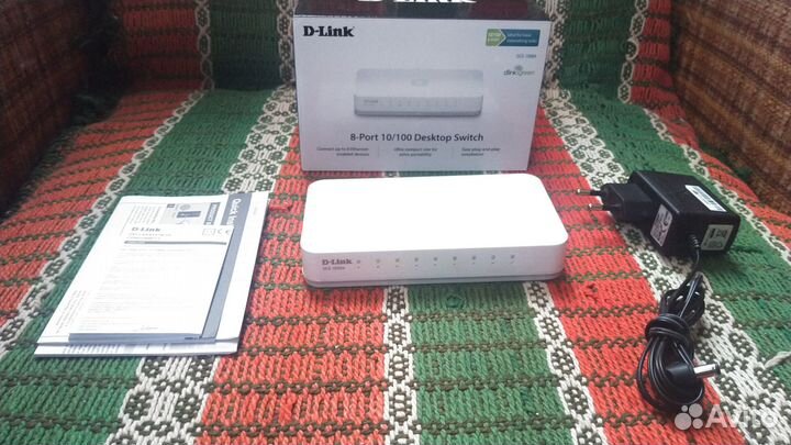 Wifi роутер Tenda adsl2+ и коммутатор D-Link 108H