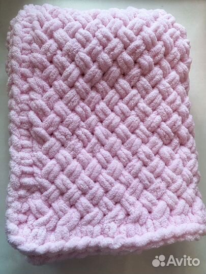 Плед детский вязаный ручная работа
