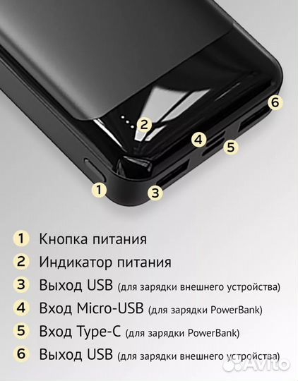 Power bank Повербанк для iPhone android пауэрбанк