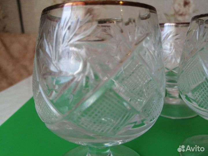 Хрустальные бокалы фужеры рюмки