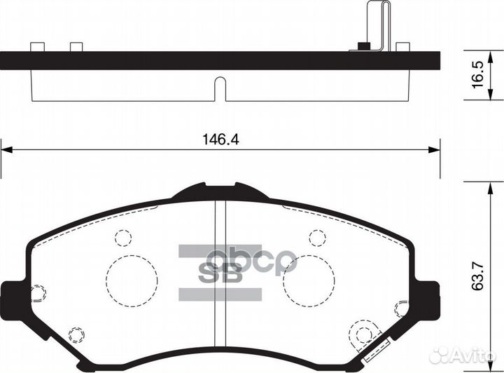 Колодки тормозные дисковые Jeep Wrangler 2.8CRD