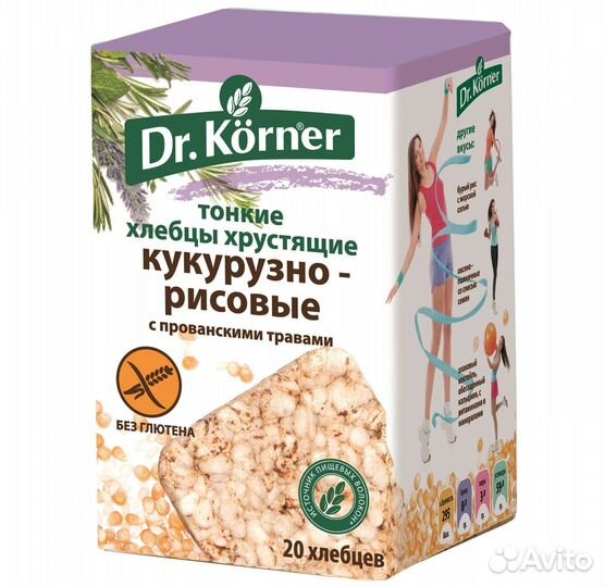 Хлебцы Доктор Корнер (Dr.Korner) Кукурузно-рисовые