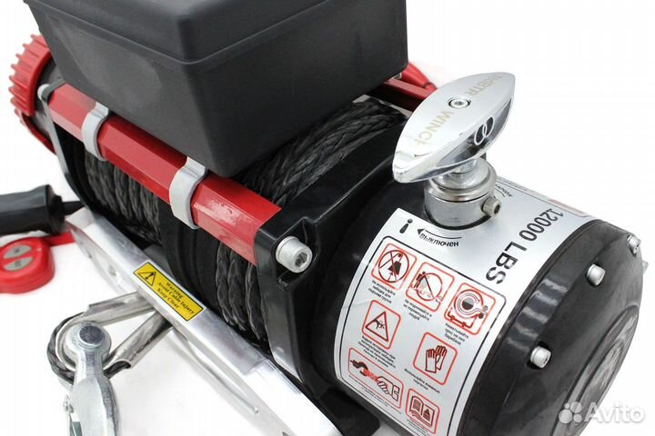 Лебедка автомобильная УАЗ 12В 12000 lbs (5448 кг)