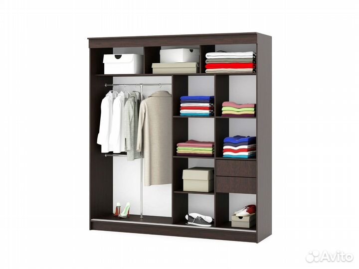 Шкаф-купе с зеркалом 200 см Новый / Доставка 1-5д