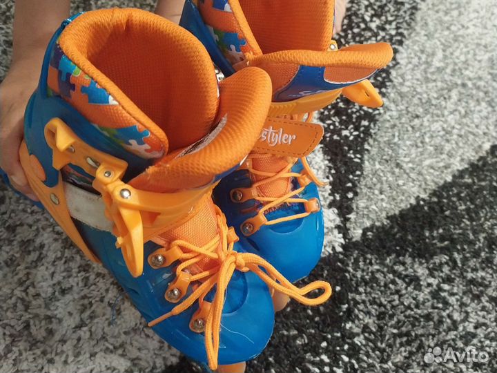 Роликовые коньки детские раздвижные