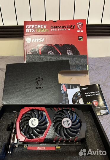 Видеокарта msi geforce gtx 1050ti 4 GB