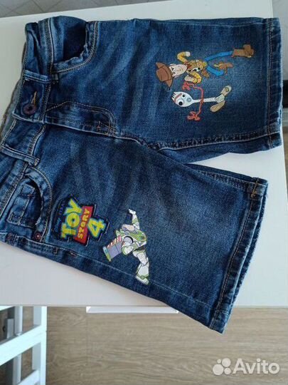Шорты джинсовые на мальчика 4-5 лет 110 размер