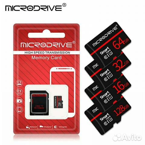Карта памяти MicroSD Microdrive 64GB