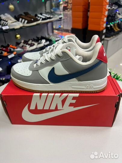 Кроссовки найк nike air force oliv grey