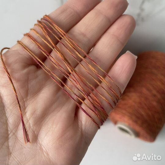 Итальянская бобинная пряжа 100% хлопок