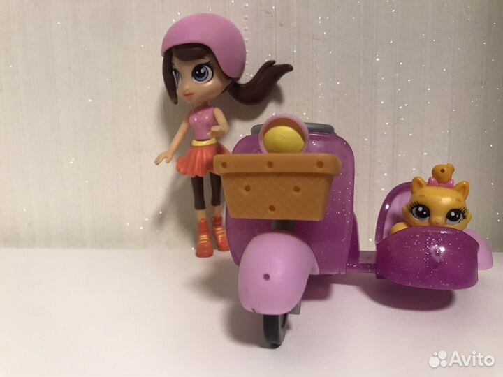 Littlest Pet Shop Блайс на скутере
