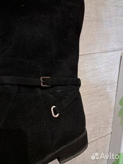 Сапоги чулки 40 натуральная замша