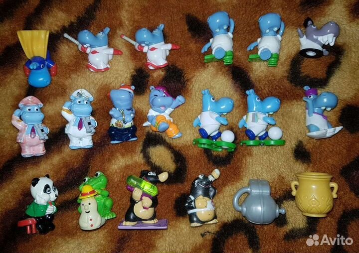 Киндер сюрприз пингвины акулы бегемоты дино и др