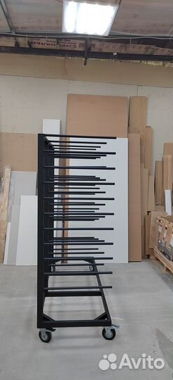 Стеллаж для сушки покрашенных деталей(передвижной)
