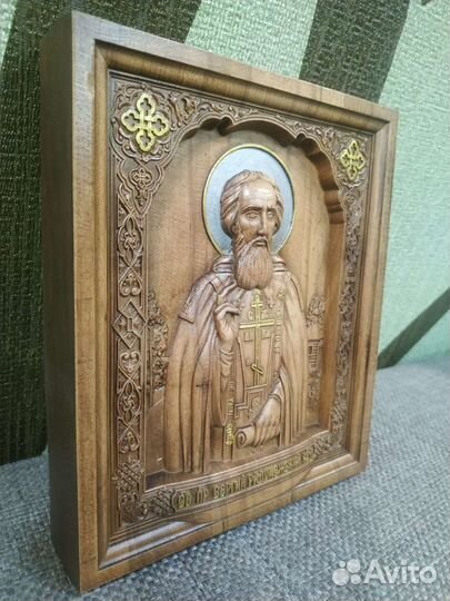 Икона резная 