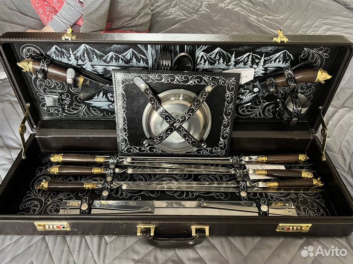 Шашлычный набор в кейсе