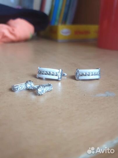Серьги серебро