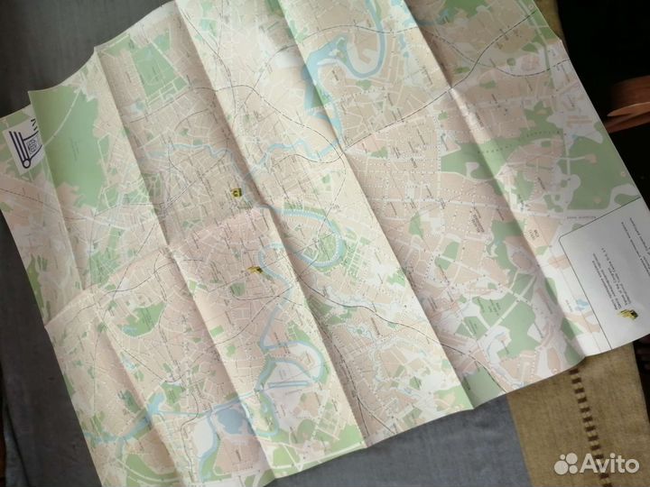 Карта Москва 1988 СССР