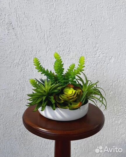 Суккуленты искусственные. Искусственные цветы