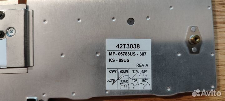 Клавиатура для ноутбука Lenovo ThinkPad X60, X61