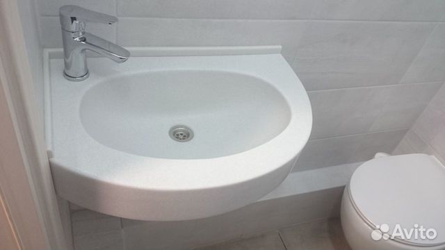 Столешница для ванной из искусственного камня объявление продам