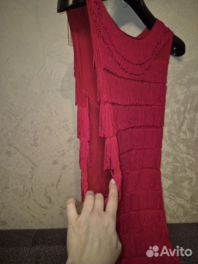 Шлатье в стиле гэтсби с бахромой