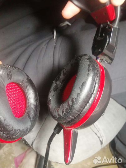 Гарнитура игровая A4tech Bloody G300, красный