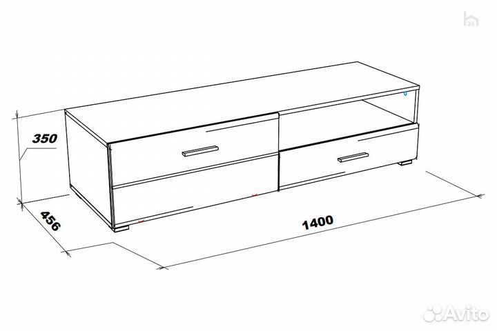 Тумба под тв Gloss