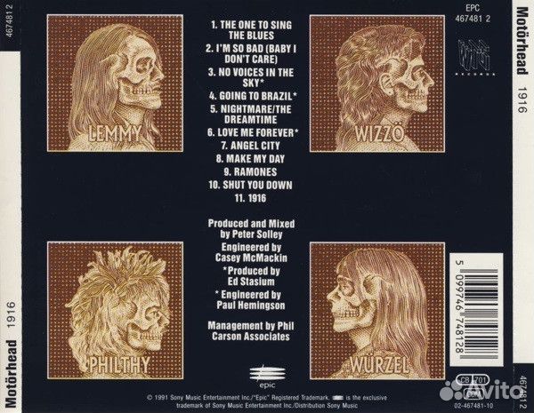 Motorhead - 1916 (CD)