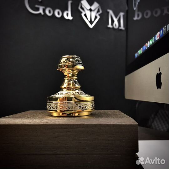 Печать №2, в золоте с большим фианитом