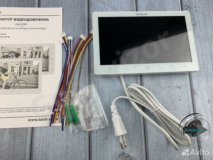 Видеодомофон Tantos Amelie Slim (White) HD SE